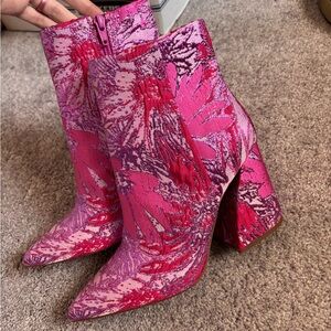 Gianni Bini Patterned Ankle Boots